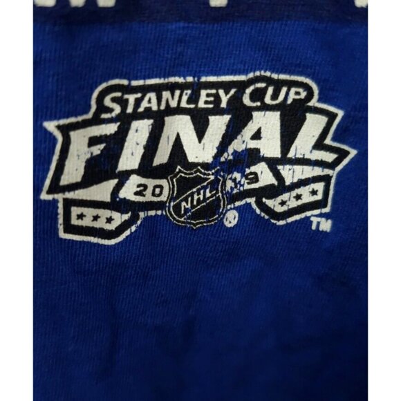 Fanatics St Louis Blues Womens XL 2019 Stanley Cup Champions V-Neck T Shirt - Picture 11 of 12